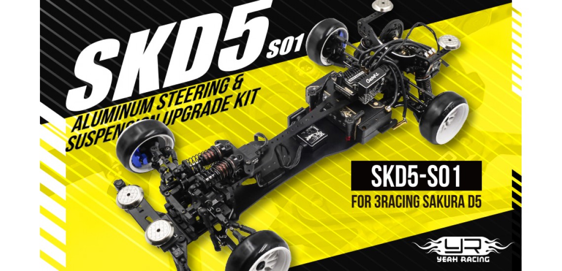 Aluminum Steering & Suspension Upgrade Kit for 3Racing Sakura D5