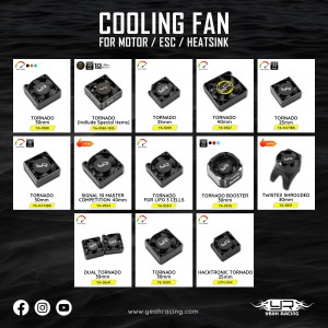 Yeah Racing Full Cooling Fan series for RC Cars