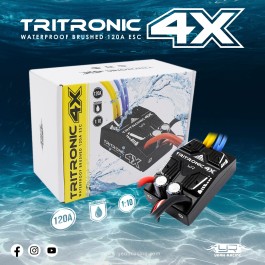 Yeah Racing Tritronic 4X Waterproof Brushed 120A ESC