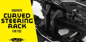Graphite Curved Steering Rack For Yokomo's YD2 Graphite Curved Steering Rack For Yokomo's YD2