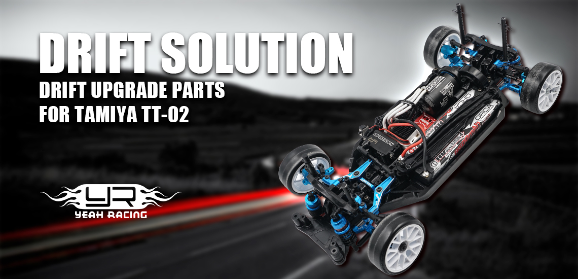 Drift Solution For Tamiya TT02 !  RC Drift Upgrade Parts for TT-02