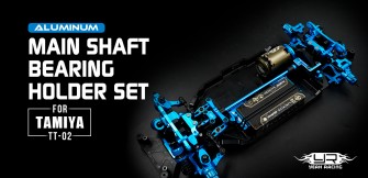 Aluminum Main Shaft Bearing Holder Set for Tamiya TT-02 Aluminum Main Shaft Bearing Holder Set for Tamiya TT-02