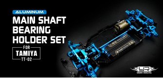 Aluminum Main Shaft Bearing Holder Set for Tamiya TT-02