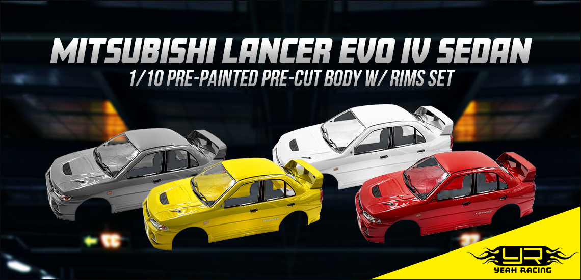 1/10 Mitubishi Lancer EVO IV Sedan Touring Car Bodies