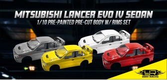 1/10 Mitubishi Lancer EVO IV Sedan Touring Car Bodies