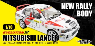1/10 Mitubishi Lancer EVO IV Rally Body