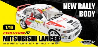 1/10 Mitubishi Lancer EVO IV Rally Body