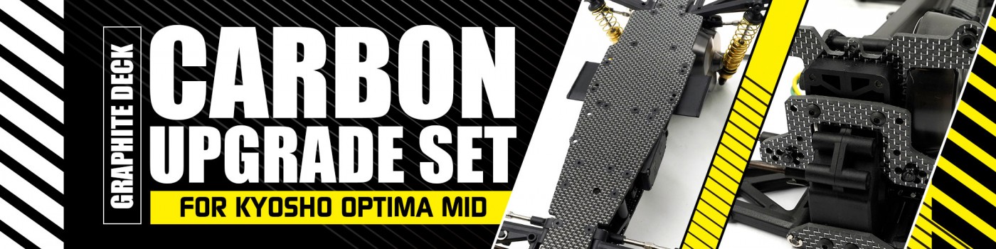 Carbon Upgrade Set For Kyosho Optima Mid