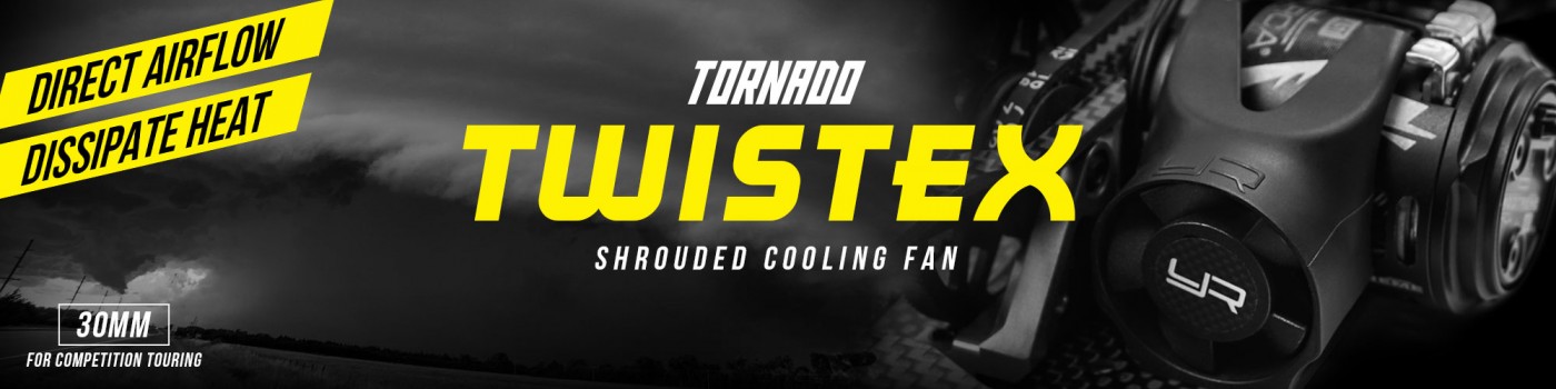 YR Yeah Racing TORNADO TWISTEX 30MM SHROUDED COOLING FAN For 540 550 Motor