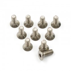 Titanium G2 Hex Socket Flat Head Screws M3 x 8mm 10pcs