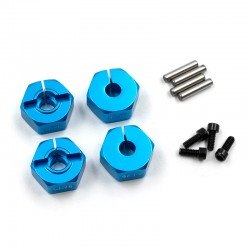 Aluminum 5.5mm Wheel Adapter Set (BU) For All 1/10 Touring Drift Crawler Car