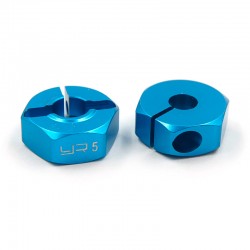 Aluminum Wheel Hex hub Set Thick 5mm For 1/10 RC Touring Drift Crawler Car Blue