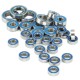 RC PTFE Bearing Set with Bearing Oil For Tamiya F104 Chassis