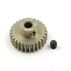 Aluminum 7075 Hard Coated Motor Gear/Pinions 48P 28T Aluminum 7075 Hard Coated Motor Gear/Pinions 48P 28T