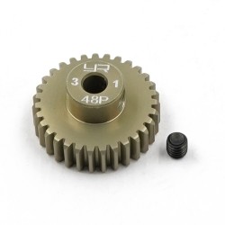 Aluminum 7075 Hard Coated Motor Gear/Pinions 48P 31T Aluminum 7075 Hard Coated Motor Gear/Pinions 48P 31T