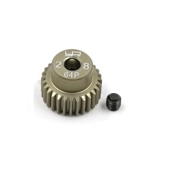 Aluminum 7075 Hard Coated Motor Gear/Pinions 64P 28T