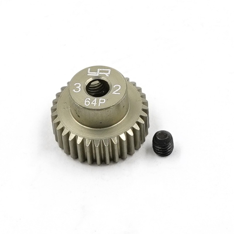 Aluminum 7075 Hard Coated Motor Gear/Pinions 64P 32T