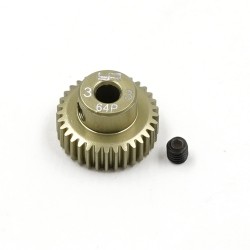 Aluminum 7075 Hard Coated Motor Gear/Pinions 64P 33T