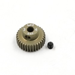 Aluminum 7075 Hard Coated Motor Gear/Pinions 64P 34T