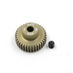 Aluminum 7075 Hard Coated Motor Gear/Pinions 64P 36T