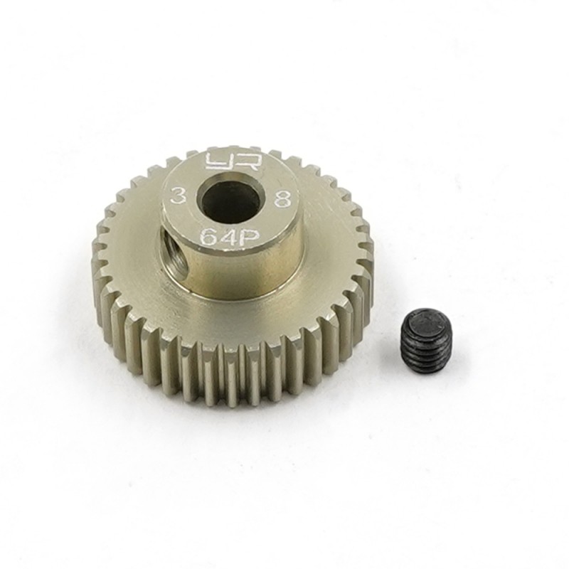 Aluminum 7075 Hard Coated Motor Gear/Pinions 64P 38T