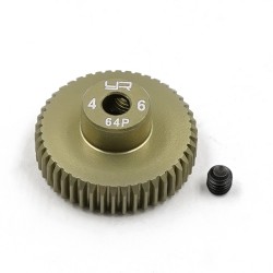 Aluminum 7075 Hard Coated Motor Gear/Pinions 64P 46T