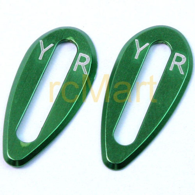 Aluminum Body Wing Protector (Green) (2pcs) for On Road Bodies