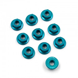 4mm Aluminium Serrated Lock Nut 10pcs (LB) 4mm Aluminium Serrated Lock Nut 10pcs (LB)
