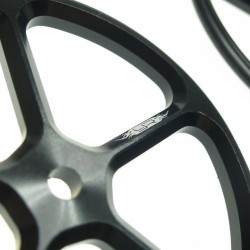 Aluminum Set Up Wheels for 1:10 RC Touring Car (BK) Aluminum Set Up Wheels for 1:10 RC Touring Car (BK)
