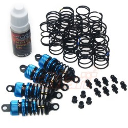 Shock-Gear 50mm Damper Set for 1/10 RC Touring M-Chassis Car Blue