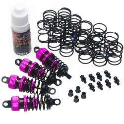 Shock-Gear 55mm Damper Set for 1/10 RC Touring Car Pink Shock-Gear 55mm Damper Set for 1/10 RC Touring Car Pink