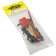 1/10 RC Rock Crawler Accessory Tool Set Axes Digging Shovel Oil Tank High Jack Winch Pry Bar (Red)