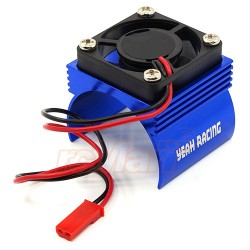 Aluminum 540 Motor Heat Sink w/ Cooling Fan Blue