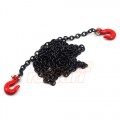 1/10 RC Rock Crawler Accessory 96cm Long Chain and Hook Set Black