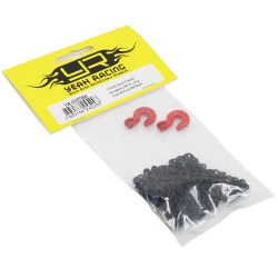 1/10 RC Rock Crawler Accessory 96cm Long Chain and Hook Set Black