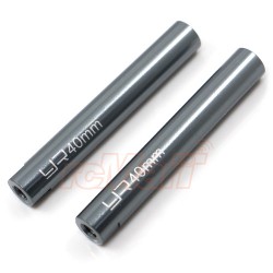 Threaded Aluminum M3 Link Pipe 6X40mm 2pcs GunMetal Threaded Aluminum M3 Link Pipe 6X40mm 2pcs GunMetal