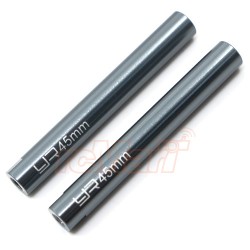 Threaded Aluminum M3 Link Pipe 6x45mm 2pcs GunMetal Threaded Aluminum M3 Link Pipe 6x45mm 2pcs GunMetal