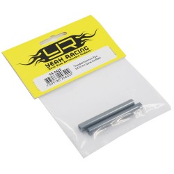 Threaded Aluminum M3 Link Pipe 6x50mm 2pcs GunMetal