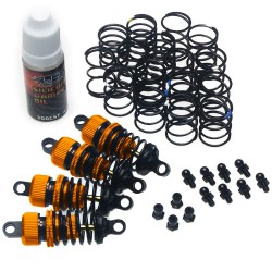 Shock-Gear 55mm Damper Set for 1/10 RC Touring Car Orange