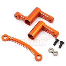 Aluminum Ball Bearing Steering Arm Set For HPI RS4 Sport3 Orange