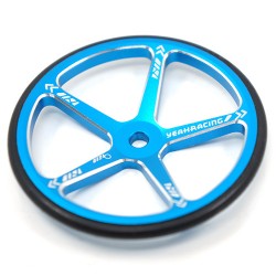 Aluminum Set Up Wheels For 1:10 M Chassis Blue Aluminum Set Up Wheels For 1:10 M Chassis Blue