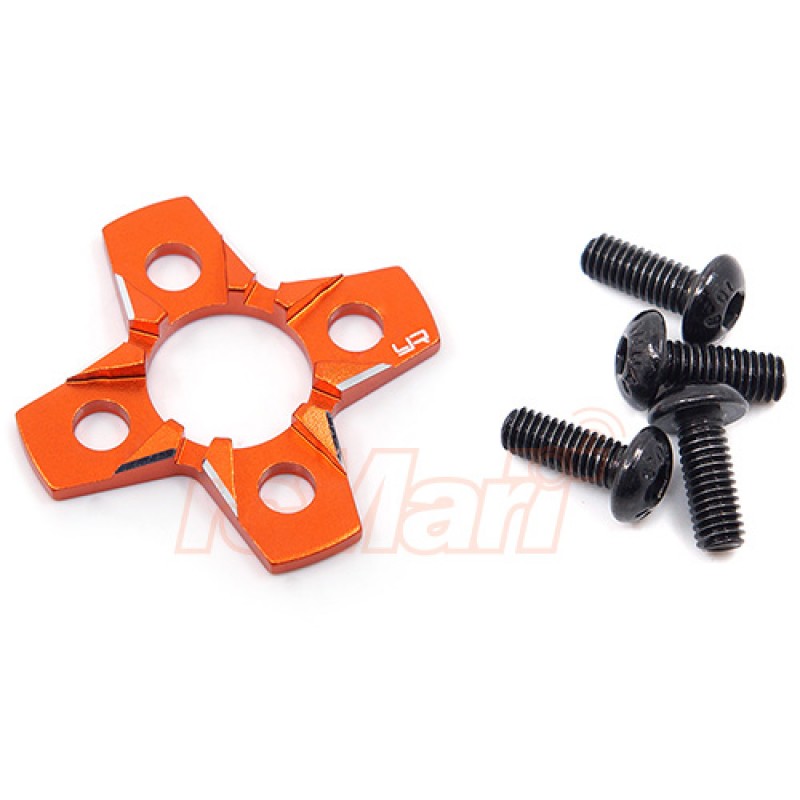 Aluminum Spur Gear Support Plate Type-C For 1/10 Drift Orange