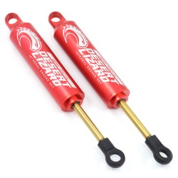110mm Desert Lizard Two Stage Internal Spring Damper Pair Red For Crawler