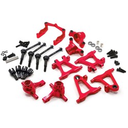 Aluminum Essential Conversion Kit Red For Tamiya TT02