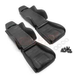 Hard Plastic Seats 2pcs For 1/10 Crawler Black Hard Plastic Seats 2pcs For 1/10 Crawler Black