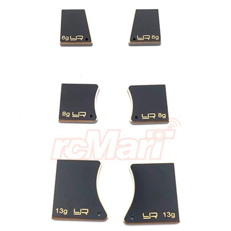 Brass Chassis Balancing Weights for 1/10 Touring & Drift 6pcs