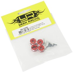Aluminum Hex Adaptor Set 12x6mm For 1/10 RC Touring Drift Crawler Red Aluminum Hex Adaptor Set 12x6mm For 1/10 RC Touring Drift Crawler Red