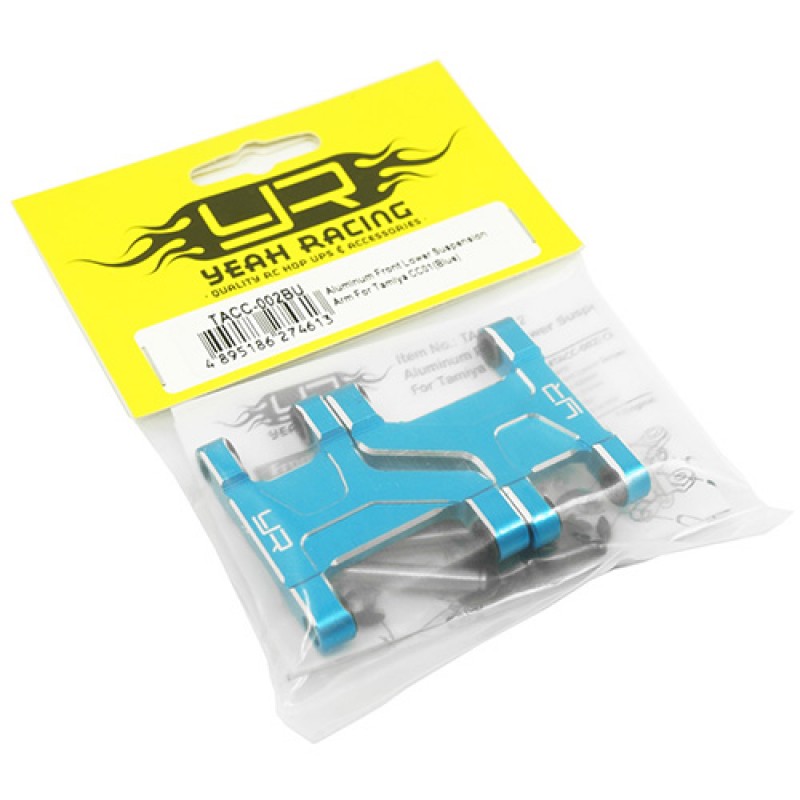 Aluminum Front Lower Suspension Arm Blue For Tamiya CC-01