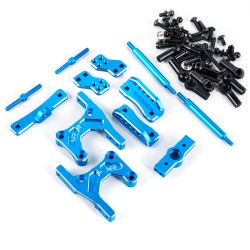 Aluminum Rear Four Link Conversion Blue For Tamiya CC-01
