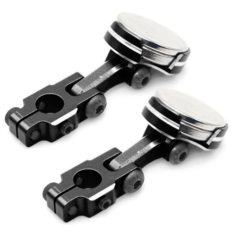 Aluminium CNC Magnetic Invisible Body Mounting System 2pcs Black